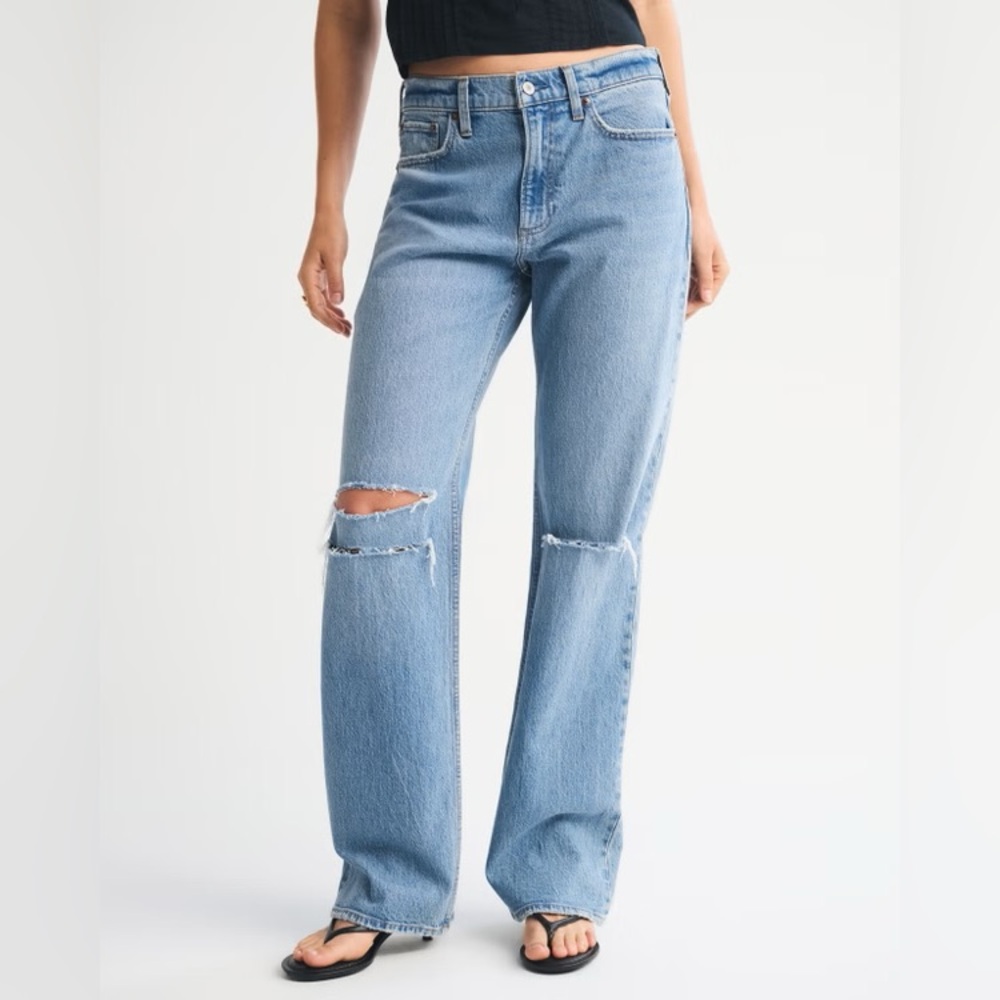 Abercrombie & Fitch Light Blue Straight Men's Jeans
